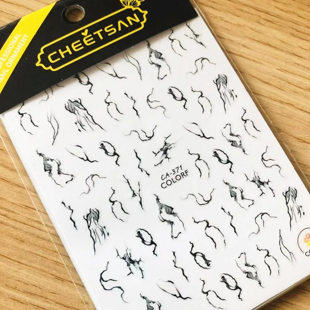 TSC-CA-371 вид Японии дизайн Cheetsan Марка Новые 3d ногтей переводные наклейки на ногти