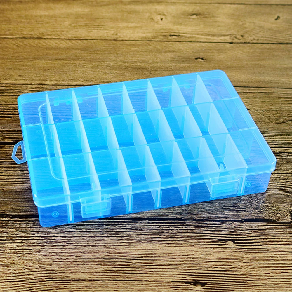 Urijk 24/36 сетка пластиковый прозрачный дисплей держатель коробка для хранения Стразы бусины кольцо серьги дизайн ногтей Чехол Органайзер