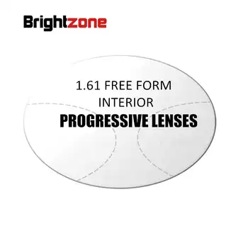 1.61 Interior Free Form Progressive multi-focus non-line CR-39 resin prescription lenses one lens can see near & distance