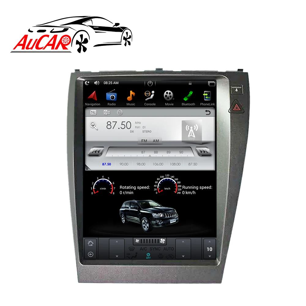 Tesla style Android 9 Car Radio GPS Navigation for Lexus ES240 ES350 2006 2007 2008 2009 2010 2011 2012 Stereo unit | Автомобили и