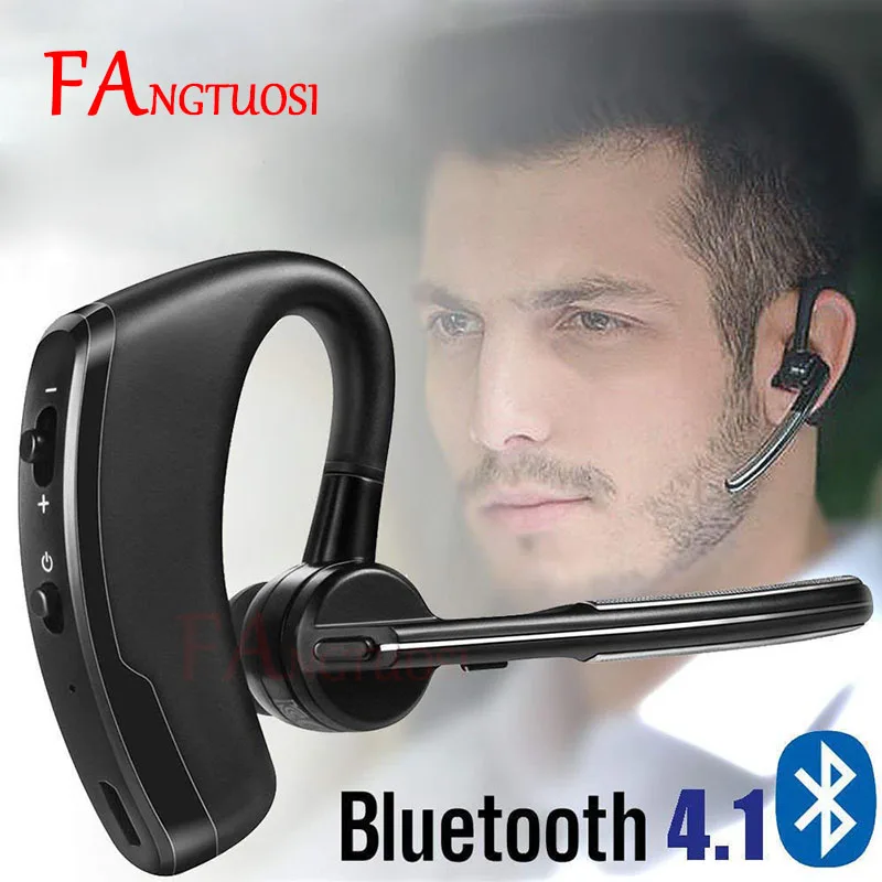 FANGTUOSI Wireless Bluetooth Headset Business stereo Phone Earphone For iPhone X 8 7 PLUS Sport Handsfree MIC Music Headset