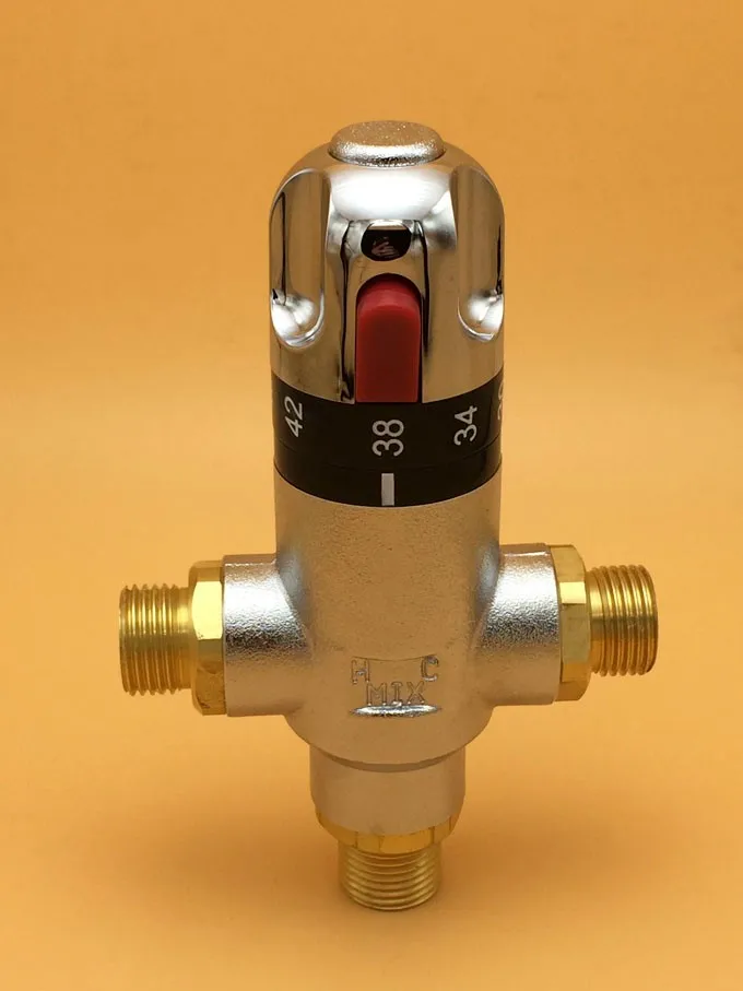 Brass G3/4" Thermostatic Mixing valve, automatic mixing valve, DN20