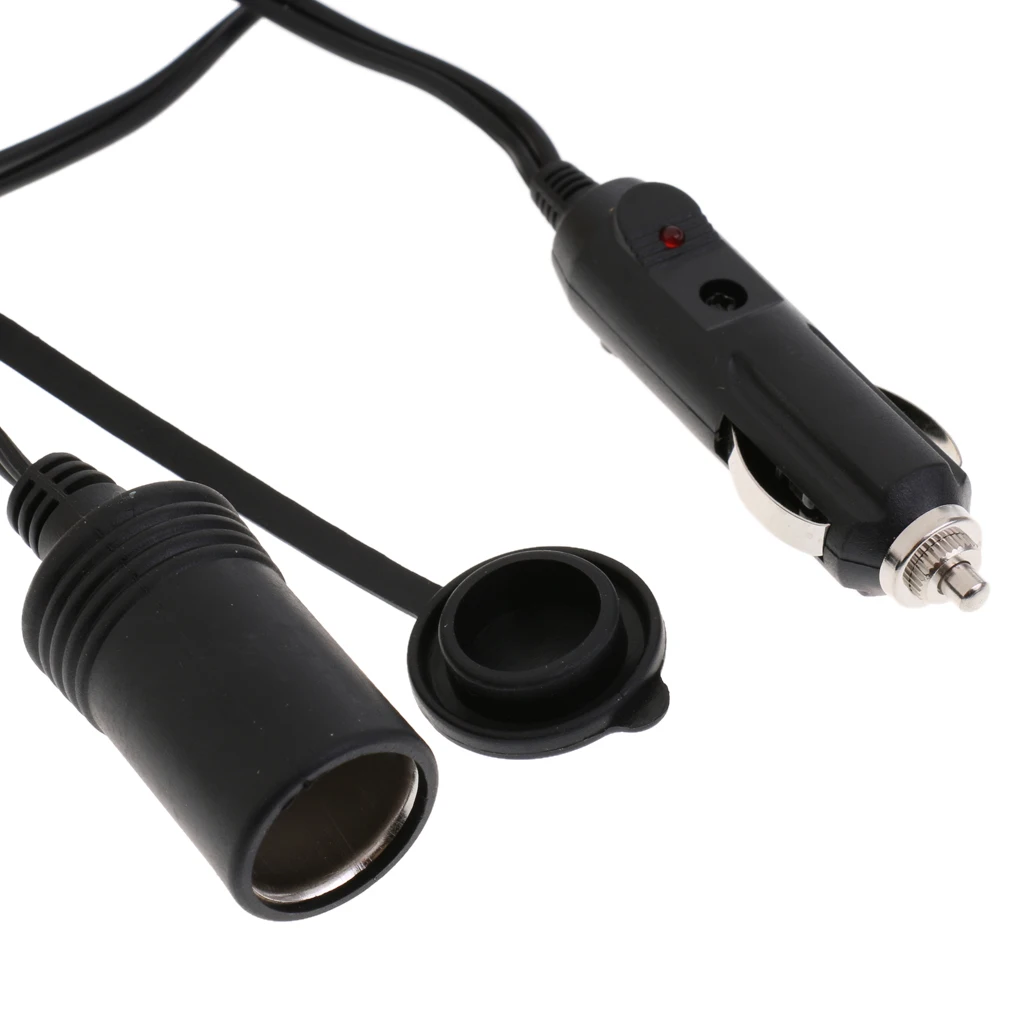 10ft 3m Car Cigarette Lighter Extension Socket Cable Lead Cord Adapter 12v/24v