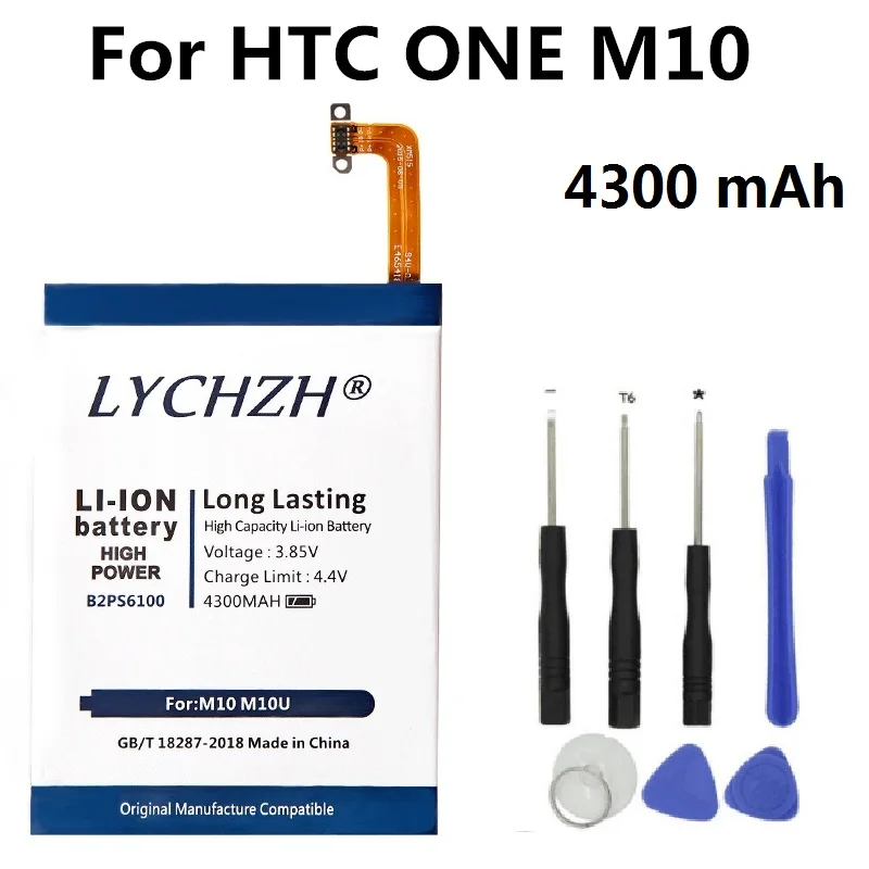 

4300mAh New Replacement Battery B2PS6100 Phone Battery Fit for HTC One M10 10/10 Lifestyle M10H Battery with free tools
