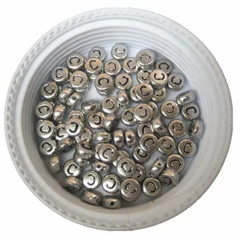

Wholesale 3600PCS/Lot 4*7MM Flat Round Acrylic Alphabet Jewelry Beads Newest Silver Single Letter C Inital Bracelet Spacer Beads