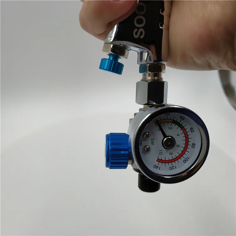 

Mini Air Regulator Valve Pressure Gauge,Precision pressure regulator with display table,suitable for spray gun, air adjust
