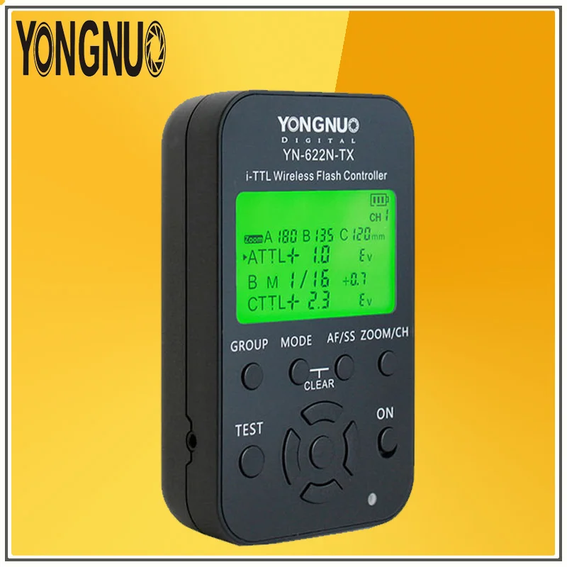  YONGNUO YN622N-TX E-TTL wireless flash controller is a YN622N i-TTL radio flash transceiver support