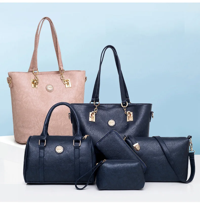 Женские сумки через плечо, модные женские сумки высокого качества из искусственной кожи, набор из 5 вещей, композитная сумка bolsa feminina MIWIND, новинка