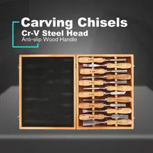 12 шт. набор для резьбы по дереву, набор острых деревообрабатывающих ручных ножей, инструменты для вырезания из стали, сделай сам, профессиональная работа по дереву