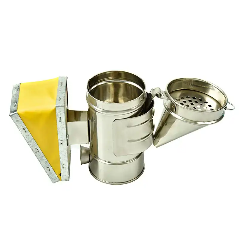 Stainless Steel Bee Hive Smoker with Heat Shield Beekeeping Equipment Tool