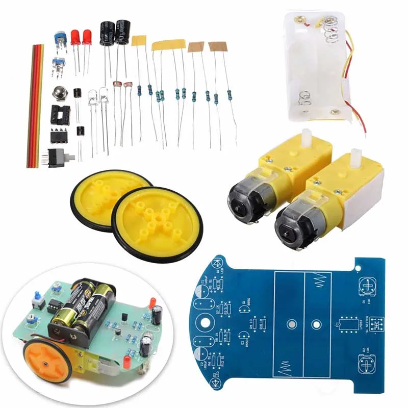 Electric Smart Tracking Robot DIY Kits Mayitr Car Vehicle Tracking Kit