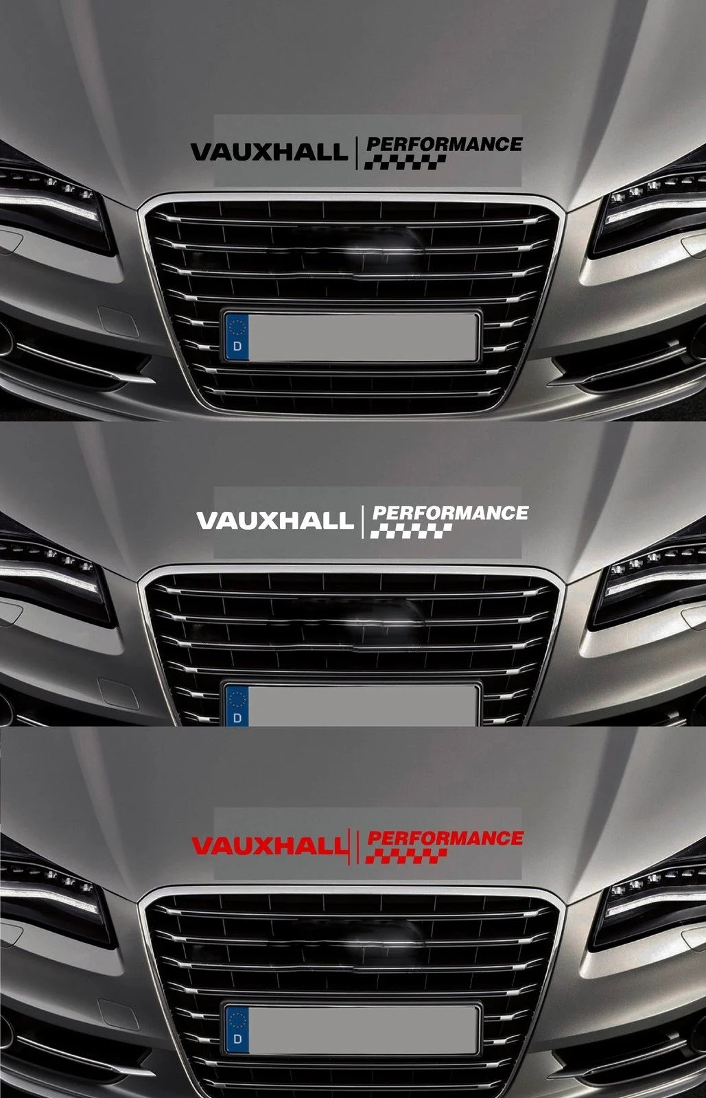 Для VAUXHALL - PERFORMANCE BONNET CHECKS-наклейка для автомобиля клейкая наклейка длина 585 мм |