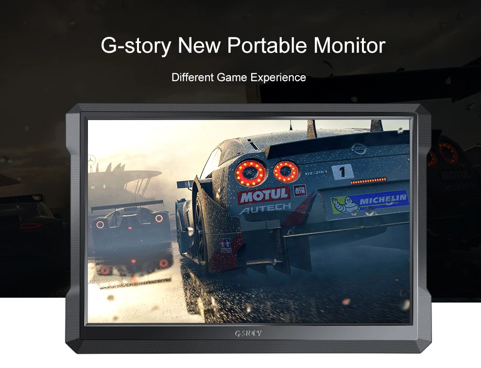  G-story Portable Gaming Monitor 15.6 Inch Uhd 4k Monitor Usb Type C Hdmi For Laptop phone xbox swit