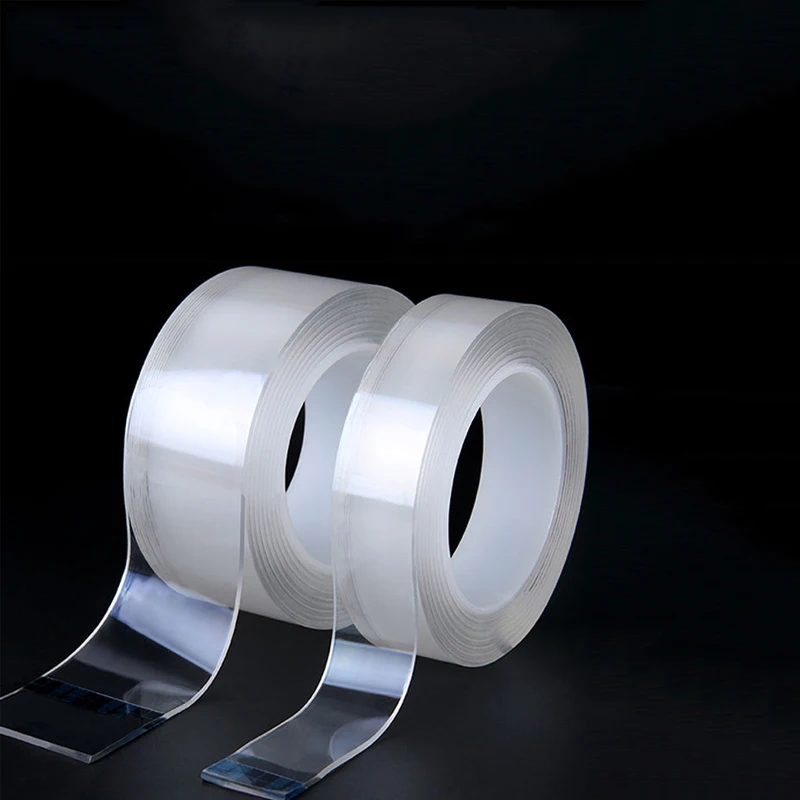 

Washed Reusable Transparent Double Sided Tape Super Strong Adhesion Household Wall Hangings Adhesive Glue 5M nano Magic Tapes