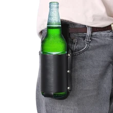 1 шт. Открытый походный кобура бутылка талии пивной пояс сумка удобная из искусственной кожи для вина насадка для бутылок чехол банка с напитком держатель