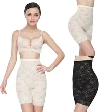 Женские Высокая Талия цветочные кружева Форма одежда Трусики Slim потерять Вес пластика нижнее белье для коррекции фигуры Форма идеальное тело