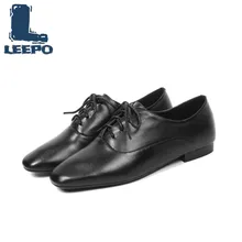 Женские туфли-оксфорды; туфли из натуральной кожи на плоской подошве; Женские однотонные белые удобные тонкие туфли с круглым носком на шнуровке