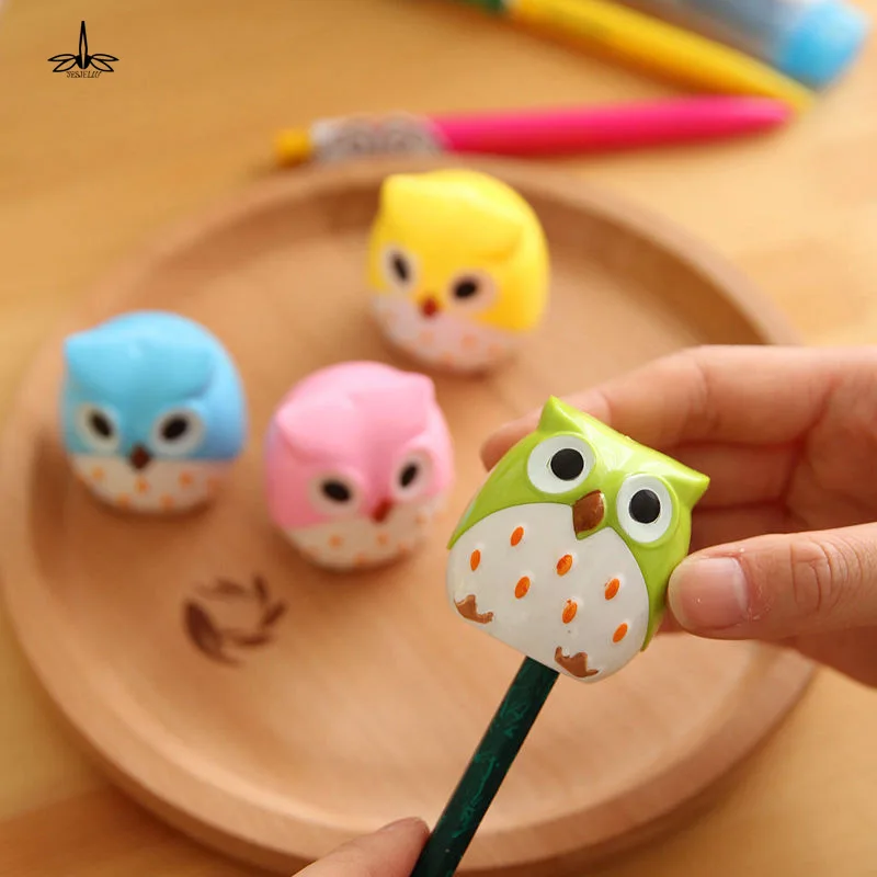Автоматическая точилка для карандашей 4 цвета милый Kawaii милая пластиковая сова