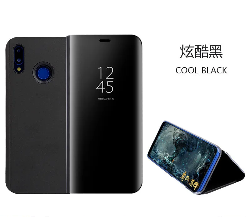 Clear View смарт-Зеркало чехол для телефона huawei наслаждаться 8E Honor 7A Y6 2018 крышка |