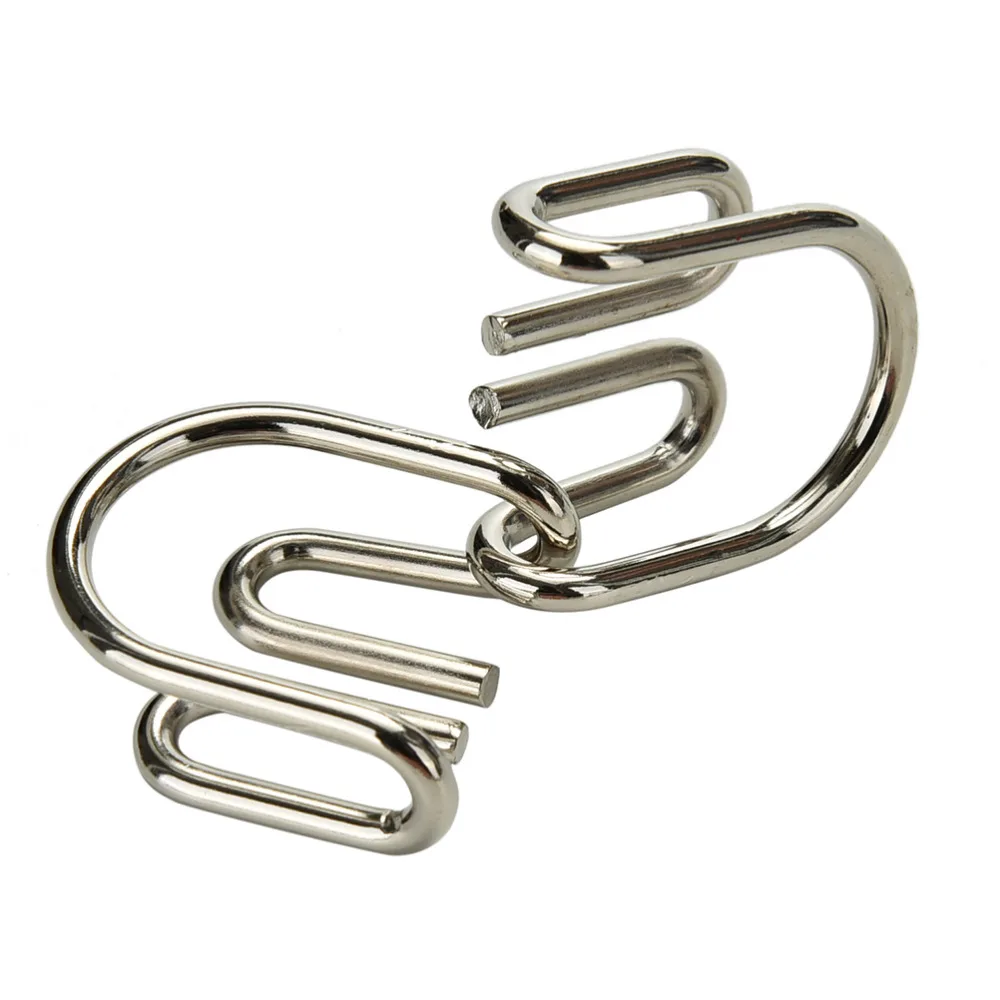 8pcs/set Metal Puzzle Classic Teaser IQ Wire Brain Montessori Kids Educational Toys Gift For Children KIDS adult