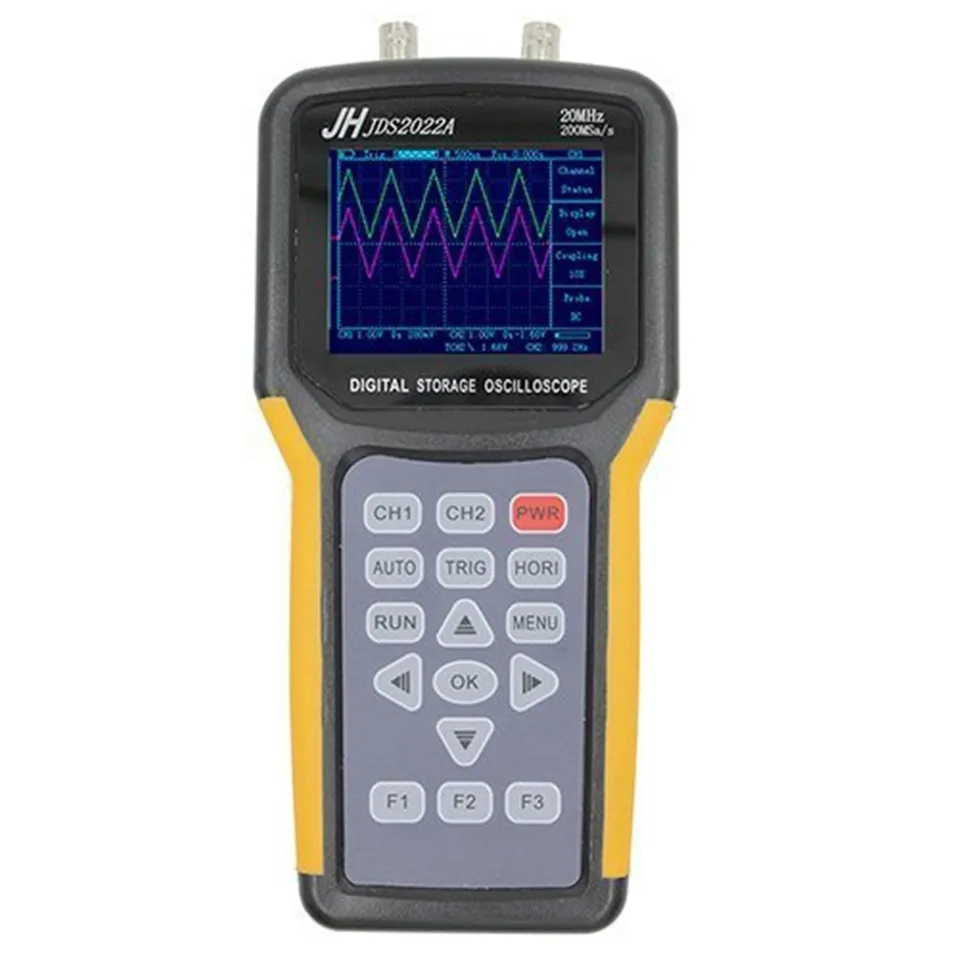 

Jinhan JDS2022A Double-channel handheld Digital oscilloscope 20MHz Bandwidth 200MSa/s Sample Rate,automotive oscilloscope