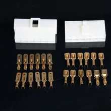 10 комплектов 6.3 мм 12pin способ автомобильной Электрический разъем Мужской Женский провода терминал разъем для автомобиля мотоцикла Ebike