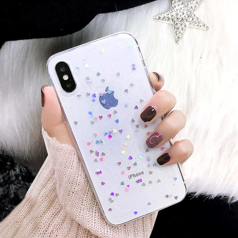 Чехол Bling Star для iphone 11 Pro Max милый прозрачный мягкий чехол 6 s 7 8 Plus XR XS X 10