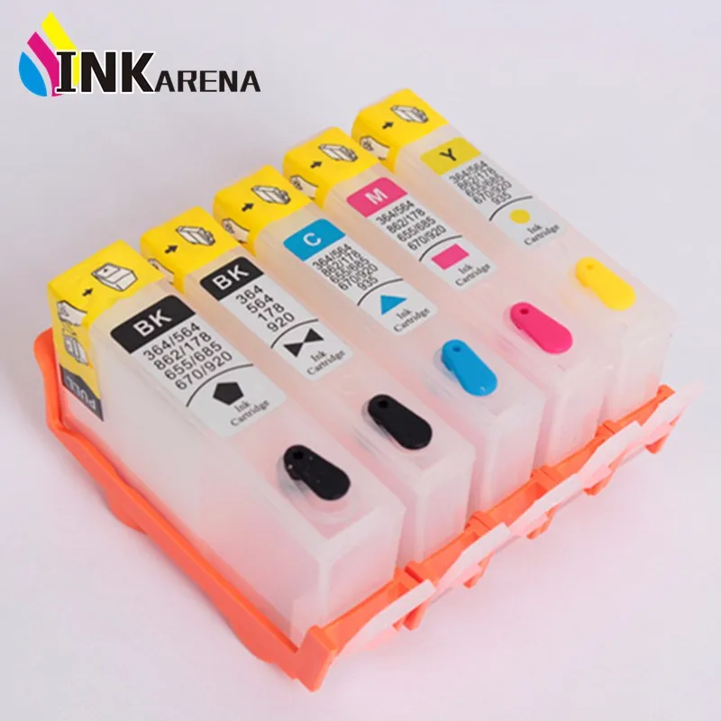 INKARENA Compatible Cartridge Replacement For HP364 Ink Printer 7510 B8550 C5324 C5380 C6324