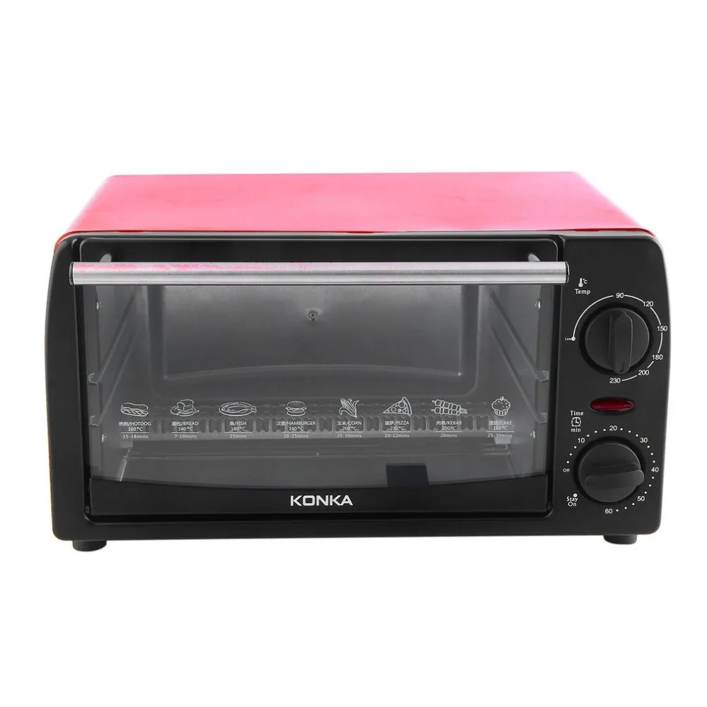 Electric Oven Household Multifunctional 12L Mini Galvanized Sheet Baking Oven KAO-1208 1050W With Bakeware