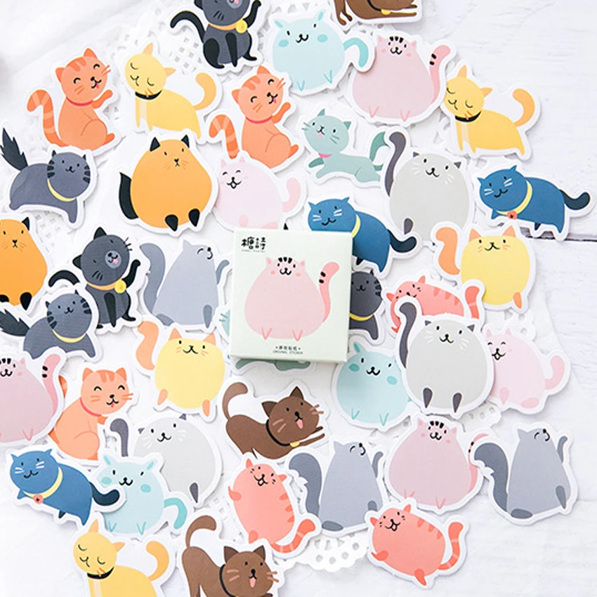 45 шт./упак. Kawaii наклейки с милыми рисунками DIY дневник альбом для скрапбукинга