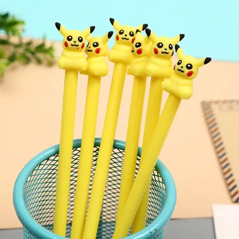 

48pcs/pack 0.5mm black ink cute cartoon anime gel pen unisex Rollerball pen sign pen office school pen