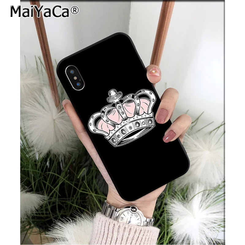 MaiYaCa Crown King queen высококачественный чехол для телефона для iPhone X XS MAX 6 6S 7 7plus 8 8Plus 5 5S XR - Цвет: A2