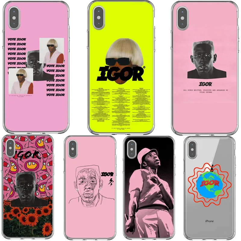 

Tyler the Creator Igor Album Red Box Logo Silicone Back Cover Phone Case For iPhone X SE 5 5s 6 6s plus 7 8 Plus XS MAX XR XS
