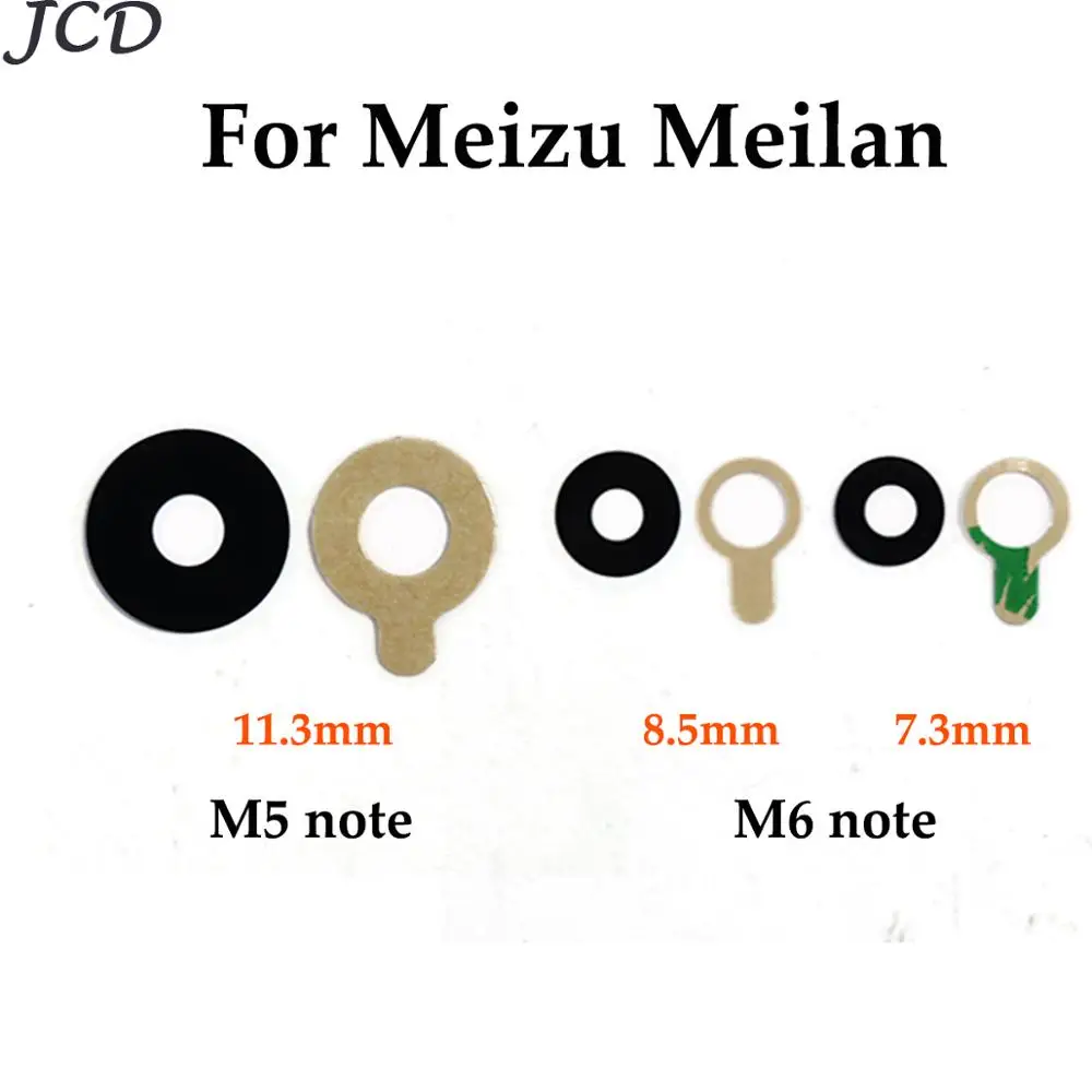 JCD 2 шт. для Meizu meilan M5 Note / M6 настоящая задняя большая камера стеклянная крышка
