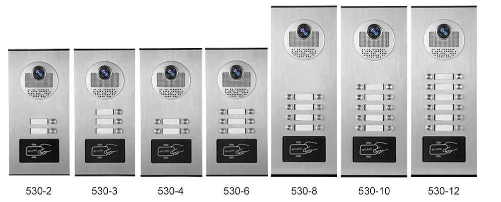 Проводной " RFID видео дверной звонок Домофон Системы 2/3/4/6/8 экран монитора с наружным Камера для Multi апартаменты строительство