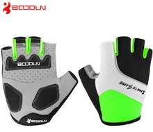 Boodun Men women mountain Summer Half Finger MTB Bicycles font b gloves b font ciclismo racing