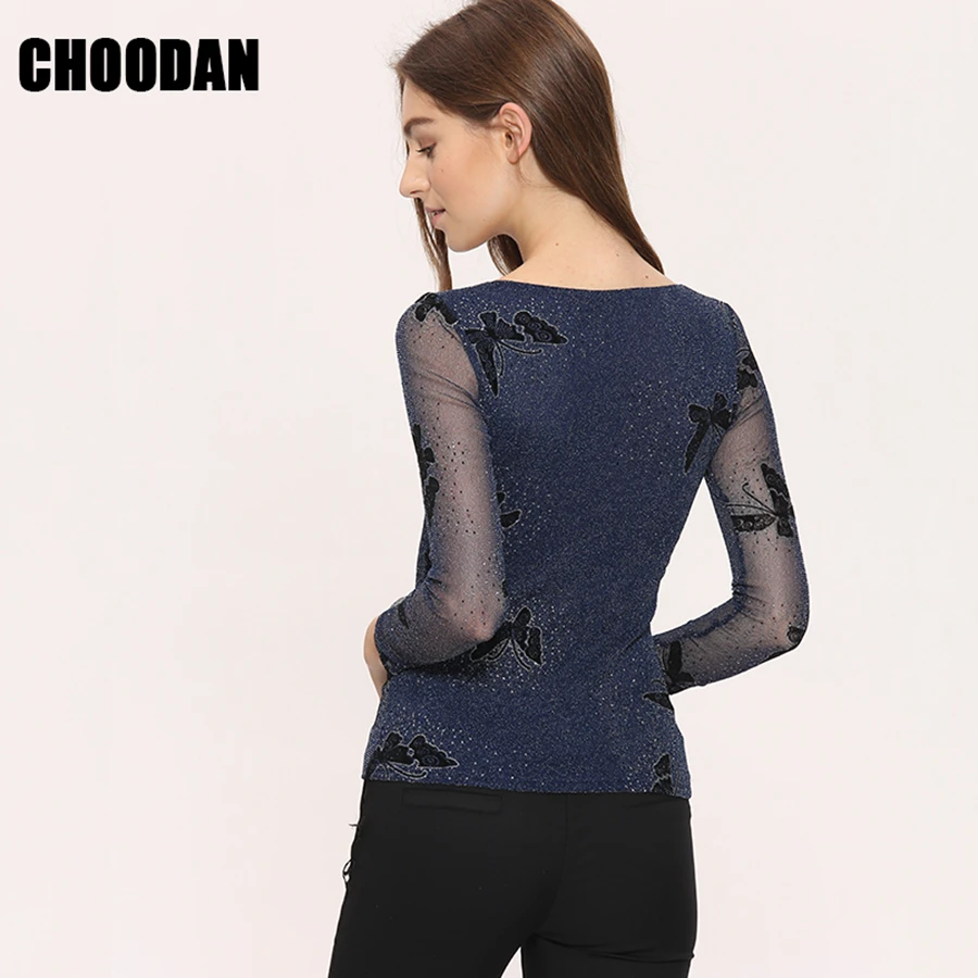 5831 mesh blouse women  (4)