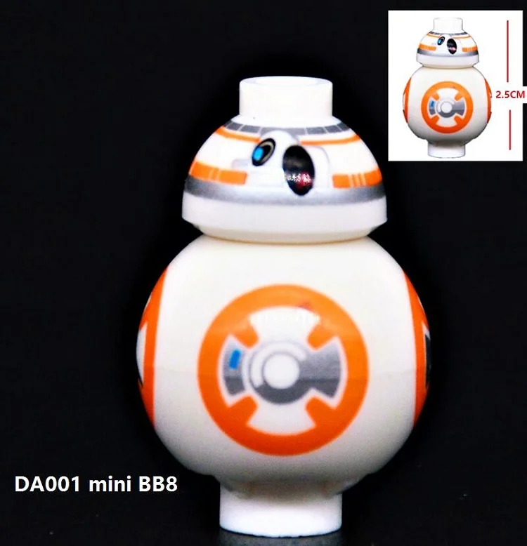 

Single Sale Space Rogue One The Force Awaken Hot Movie Mini BB8 Astromech Droid Building Blocks Bricks Kids Gift Toys DA001