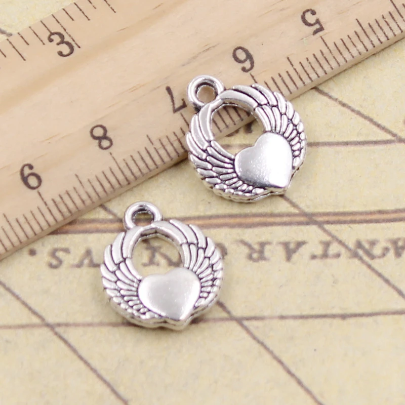 10 шт. подвески в виде крыльев Ангела 15 х12 мм|charms angel|charms angel wingstibetan silver plated |