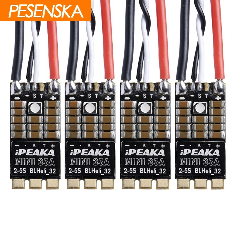 PESENKA 4 шт. iFlight iPeaka Mini 35A BLheli_32 32 бит 2 5S Dshot1200 бесщеточный ESC w/RGB светодиодный