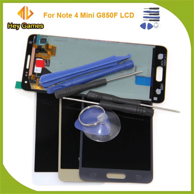 

100% Tested Super AMOLED LCD for Samsung Note 4 Mini Alpha G850 G850F G850M G850K LCD Display Touch Screen Digitizer Assembly