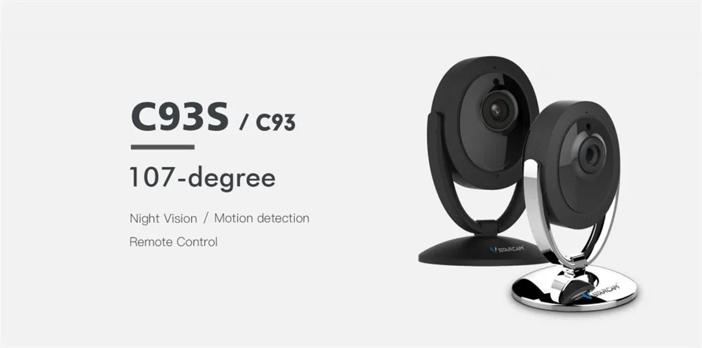 Vstarcam 720/1080 P Обнаружение движения wifi ip-камера C93/C93S