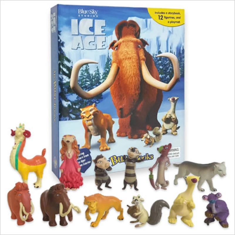 

12pcs Ice Age Manny Sid Allie Diego Scrat Crash Eddie Action Figure Toys Dolls Brinquedos Figurals Decoration Model Gift