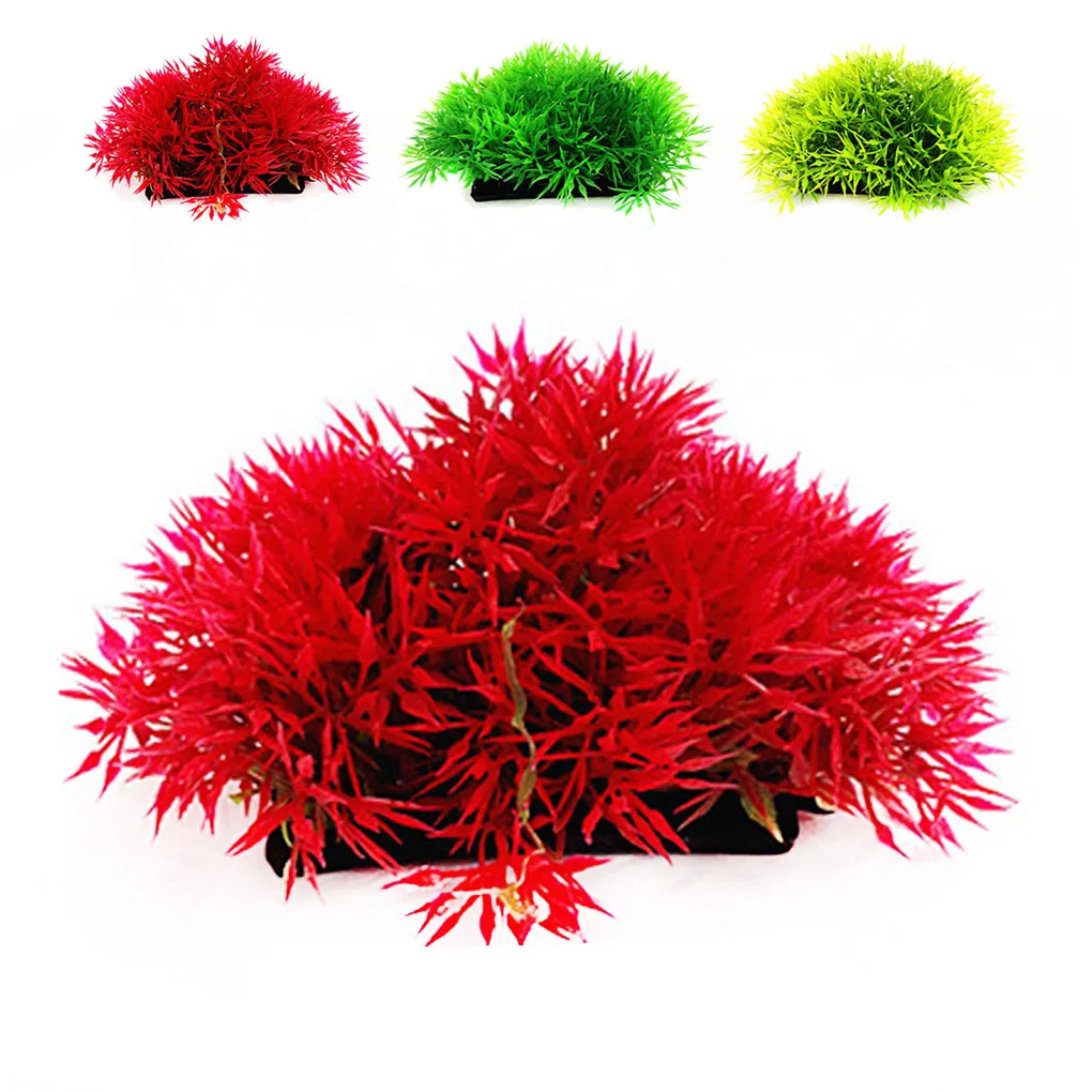 

Artificial Grass Plastic Water Plants Underwater Fish Tank Ornament Decorations