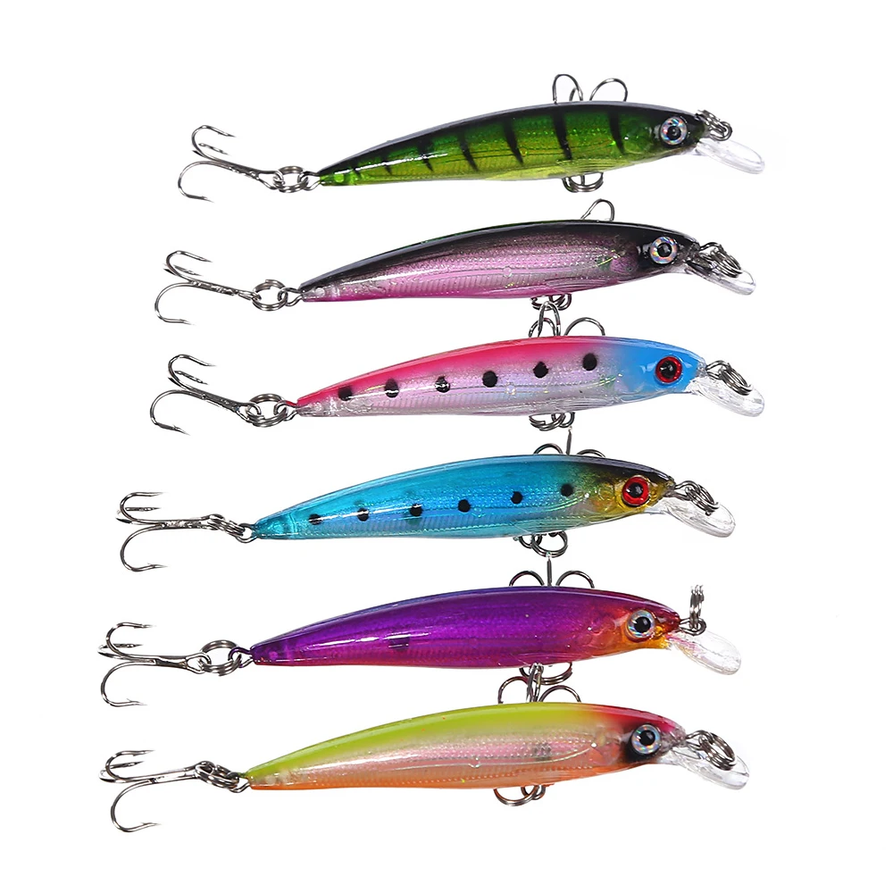 1PC cheap random colour Fishing Bait Minnow Lures 8.1cm/6.1g Bigger