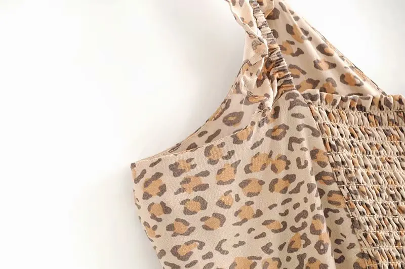 Леопардовый бюстгальтер с бантиком и рюшами на бретельках, укороченный топ, сексуальный женский топ с эластичной резинкой на талии, длинная юбка макси с рюшами, топы, комплект из 2 предметов