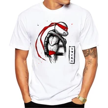 Новейший дизайн аниме черепаха футболка с принтом Мужская хипстерская футболка Летняя брендовая одежда футболки