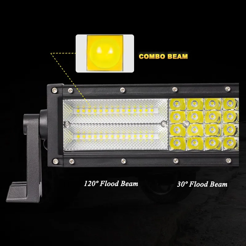 VISORAK Quad-row 22 32 42 5" изогнутый внедорожный светодиодный светильник, светодиодный бар 4x4 светодиодный бар для автомобиля, трактора, лодки, 4WD 4x4 SUV ATV Truck