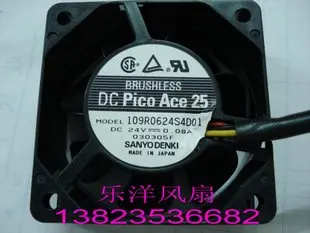 

SANYO(Sanyo) 109R0624S4D01 DC24V 0.08A 6cm Cm 6025Three -wire Cooling fan