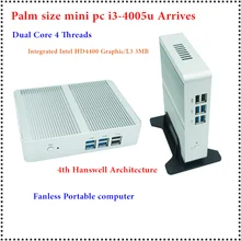 HRF Freeshipping Intel Core i3-4005u/4010u Mini PC windows7/8 Windows 10 совместимость Minipc 1080 P HD HTPC ТВ коробка